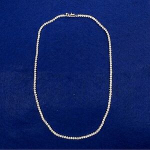 LUV AJ The Prong-set Tennis Necklace, NWT